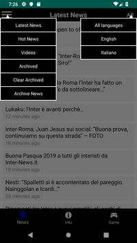 Latest Inter Milan News 24/7, Funny Football Game screenshot 2
