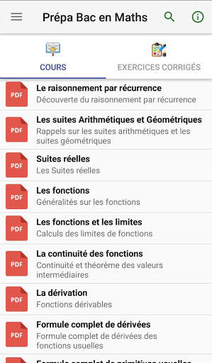 Ekolo Bac S : Cours et exercices de Maths скриншот 2