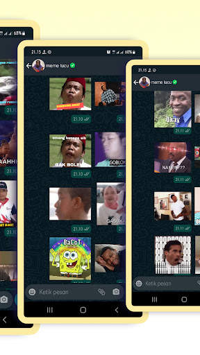 Meme Lucu Animasi WA Sticker screenshot 3