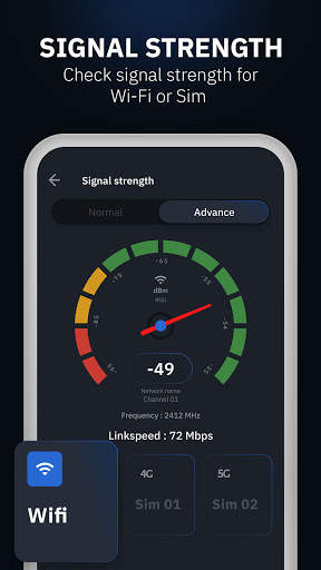 Signal Strength On Map : Network & WiFi Speed Scan screenshot 1