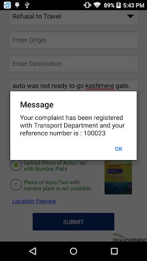 Auto/Taxi Safety app screenshot 8
