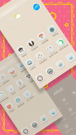 Winter-APUS Launcher theme screenshot 2