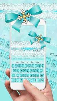 Blue Bow Keyboard Theme screenshot 2
