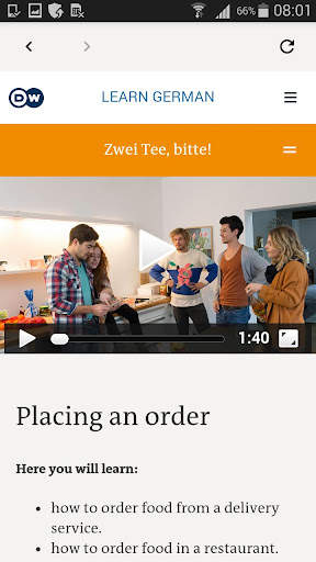 DW Learn German - A1, A2, B1 a screenshot 3