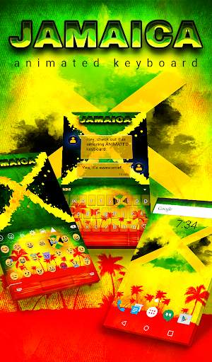 Jamaica Animated Keyboard screenshot 1
