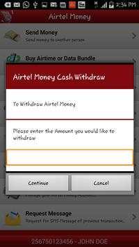 Airtel Money Uganda स्क्रीनशॉट 3
