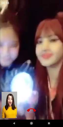 Black Pink Fake Video Call Simulator screenshot 3