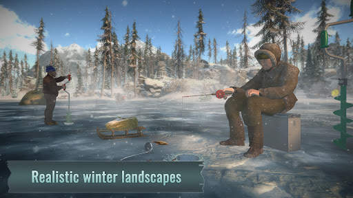 Ice fishing game. Catch bass. screenshot 1