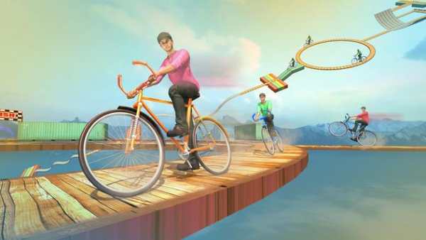 Impossible Bicyle Racing Stunts Tracks 3D screenshot 6