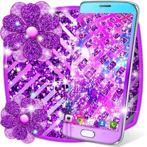 Purple glitter live wallpaper 24.1