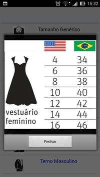 Tamanho Roupas Br Eua screenshot 3