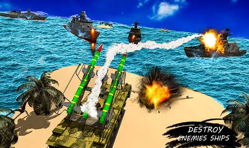 Missile Launcher Battleship:Island Naval Attack screenshot 10