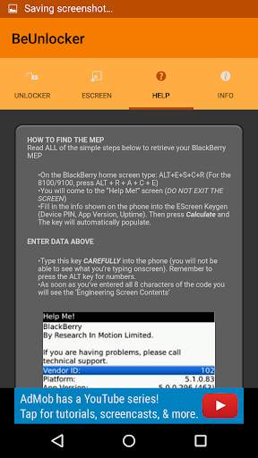 BeUnlocker Free BlackBerry Unlocker screenshot 4
