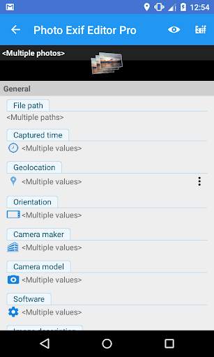 Photo Exif Editor Pro - Metadata Editor 8 تصوير الشاشة