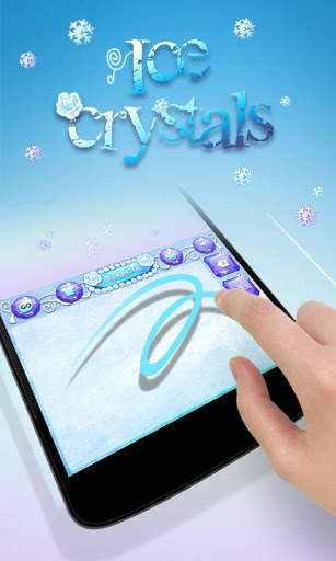 Ice Crystals GO Keyboard Theme स्क्रीनशॉट 6