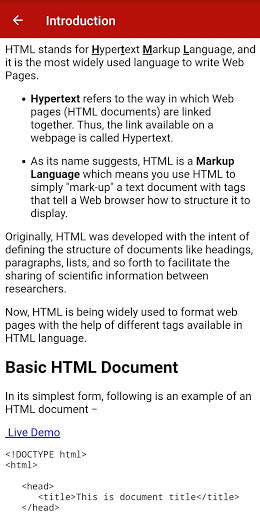 Learn Web Programming Offline screenshot 3