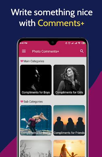 Best Comments for Instagram Photos - CommentPlus screenshot 1