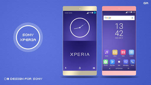 GA™ Theme | PURPLE - 🎨Design For SONY 6 تصوير الشاشة