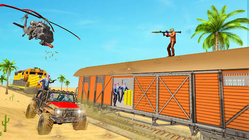 Train Robbery Simulator: FPS Commando Mission Game screenshot 2