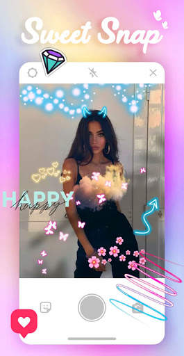 Sweet Snap Camera - Live Filter Selfie Edit screenshot 1