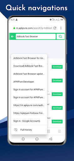 Adblock Fast Browser screenshot 8