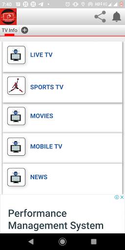 Mobile TV: Movies Online, TV Shows Live TV screenshot 1