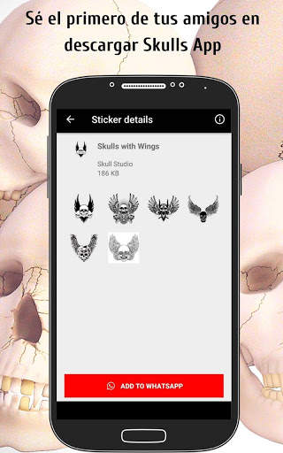 Stickers De Calaveras Para Chat - WAStickerApps screenshot 6