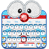 Blue Glitter Diamond Cat Keyboard Theme icon