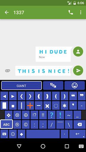GIANT Text Keyboard स्क्रीनशॉट 3