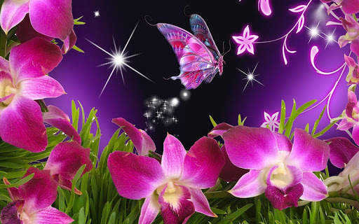Neon Butterfly Wallpaper screenshot 9