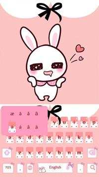 Pink Cute Kitty Keyboard Theme screenshot 4