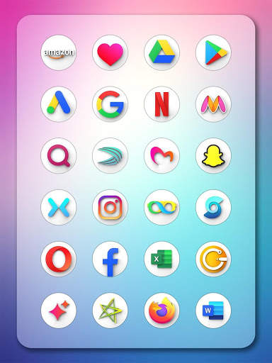 Icon Pack - Qolor 1 تصوير الشاشة