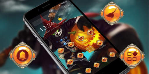 Halloween Panda Master Pumpkin Theme screenshot 4