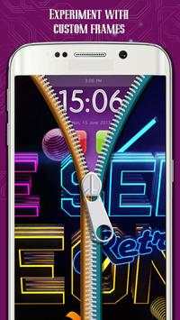 Zip Lock Screen : Neon Bright screenshot 2