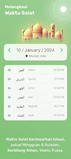 Kalendar Islam & Waktu Solat screenshot 2