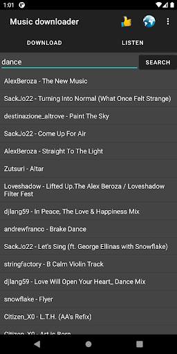 Music downloader screenshot 1
