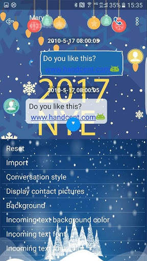 Happy New Year (Next SMS)Skin3 screenshot 3