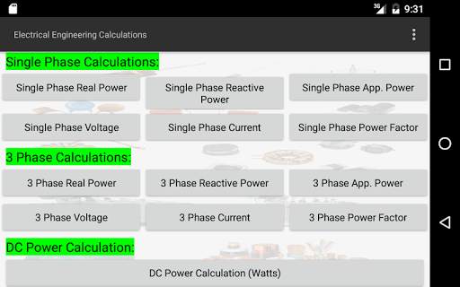 Electrical Calculations screenshot 18