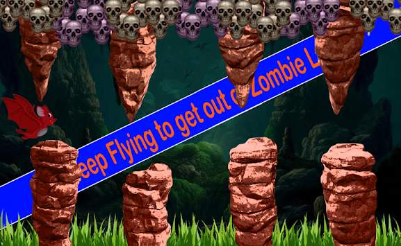 Bat vs Zombie: Easy Flap Game screenshot 4