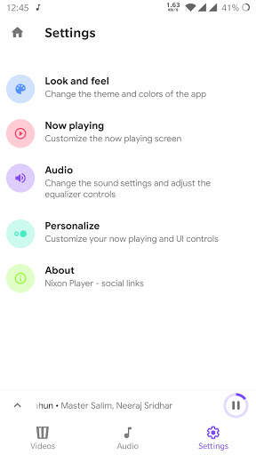 Nixon Player screenshot 4