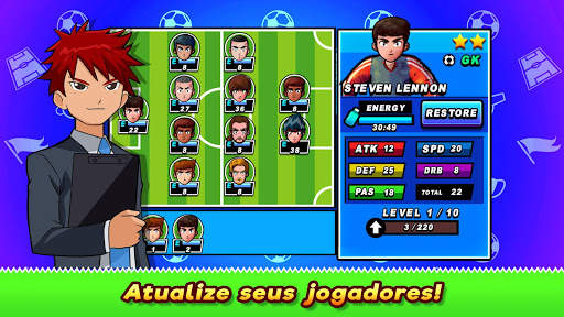 Soccer Heroes 2020 Capitão de futebol RPG: offline screenshot 2