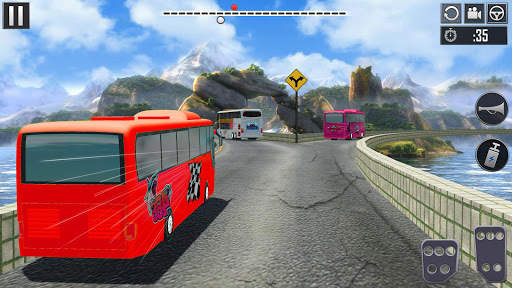 Uphill Bus Driving Simulator - Coach Bus Driver screenshot 1