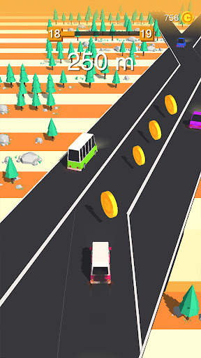 Traffic Car Run 2D : Car games screenshot 4