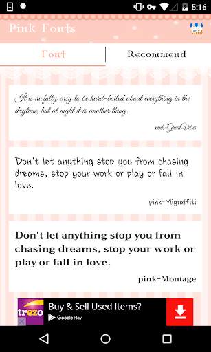 Pink Fonts screenshot 3