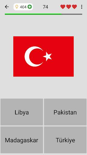 Dünyadaki tüm ülkelerin bayrakları Coğrafi yarışma screenshot 1