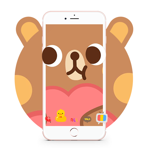 Cartoon Bear Face Emoji Theme🐻 icon