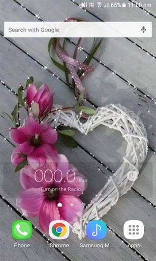 Flowers Heart Live Wallpaper screenshot 1