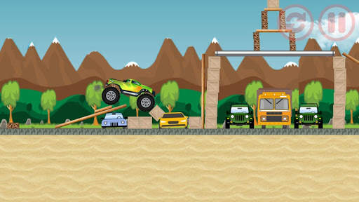 Monster Car: Bumpy Road स्क्रीनशॉट 7