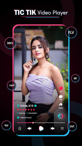 Tic Tik Video Player - Video Player 2020 स्क्रीनशॉट 2