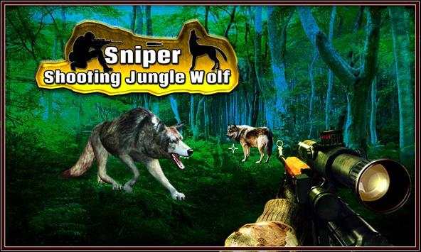 Sniper shooting Jungle Wolf screenshot 2
